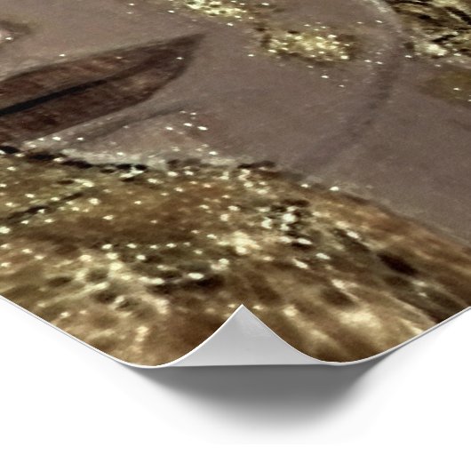 Anne Marie Zilberman/Vrouw met een gouden traan Poster (Hoek)