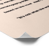 Anne met een E-alternatief minimalistisch Hoesje Poster (Hoek)