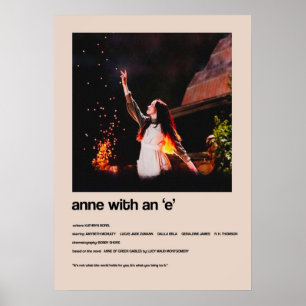 Anne met een E-alternatief minimalistisch Hoesje Poster