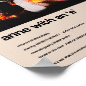 Anne met een E - Alternatief Minimalistisch Hoesje Poster (Hoek)