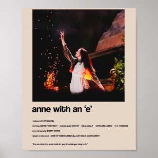Anne met een E - Alternatief Minimalistisch Hoesje Poster