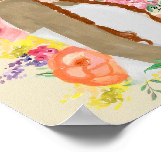 Anne met een E Poster (Hoek)