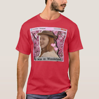 Anne met een E was ze in Wonderland T-shirt