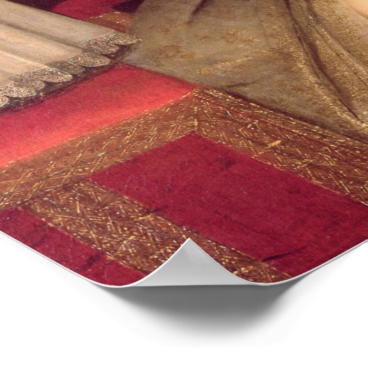 Anne of Austria met haar zoon Louis XIV Poster (Hoek)