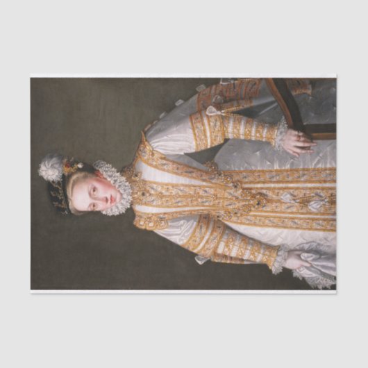 Anne of Austria Queen of Spain van Alonso Sanchez Tissuepapier (Voorkant)