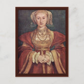 Anne of Cleves. Hans Holbein The Younger Briefkaart (Voorkant)