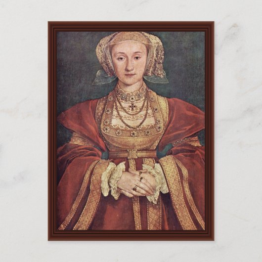 Anne of Cleves. Hans Holbein The Younger Briefkaart (Voorkant)
