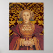 Anne of Cleves, Queen of England Portret Poster (Voorkant)