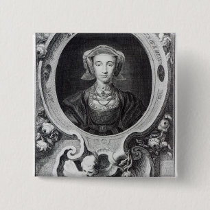 Anne of Cleves Vierkante Button 5,1 Cm