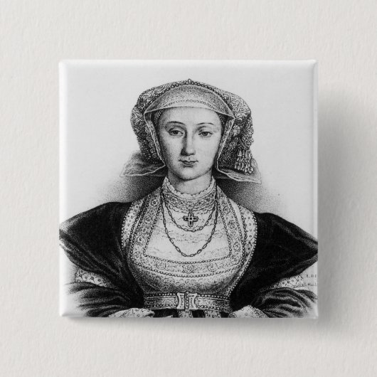 Anne of Cleves Vierkante Button 5,1 Cm (Voorkant)