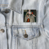 Anne of Denmark, c.1605-10 Vierkante Button 5,1 Cm (In situ)