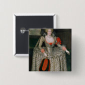 Anne of Denmark, c.1605-10 Vierkante Button 5,1 Cm (Voorkant /achterkant)