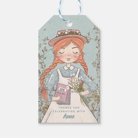 Anne of Green Gables Bedankt Cadeau Labels Cadeaulabel (Voorkant)