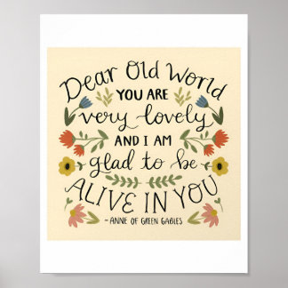 Anne of Green Gables Beste Poster van de Oude Were