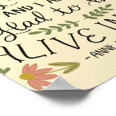 Anne of Green Gables Beste Quote Poster (Hoek)