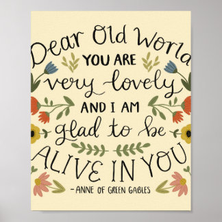 Anne of Green Gables Beste Quote Poster