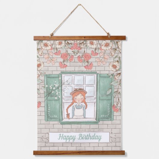 Anne of Green Gables Birthday Hanging Tapestry Hangend Wandkleed (Voorkant)