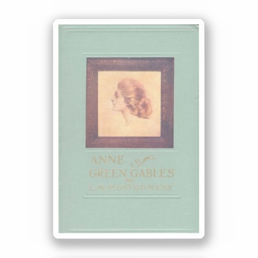 Anne of Green Gables ( boekomslag, 1908) Sticker (Voorkant)