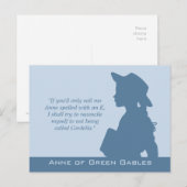 Anne of Green Gables CC0949 Montgomery citeert Briefkaart (Voorkant / Achterkant)