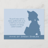 Anne of Green Gables CC0949 Montgomery citeert Briefkaart (Voorkant)