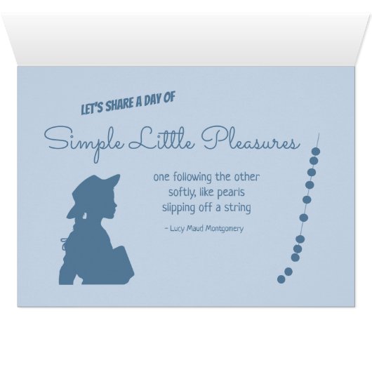 Anne of Green Gables CC1086 Birthday-uitnodiging (Binenzijde Horizontaal (Onderkant))