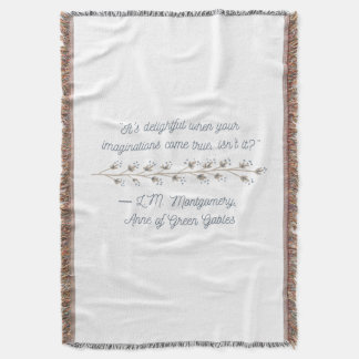 Anne of Green Gables citaat Deken