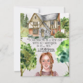 Anne of Green Gables Custom Name Flat Note Kaart Notitiekaartje (Voorkant)