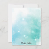 Anne of Green Gables Custom Name Flat Note Kaart Notitiekaartje (Achterkant)