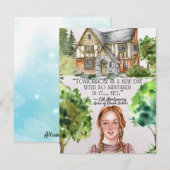 Anne of Green Gables Custom Name Flat Note Kaart Notitiekaartje (Voorkant / Achterkant)