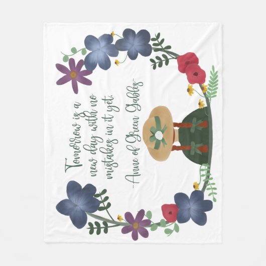 Anne of Green Gables Fleece Deken (Voorkant)