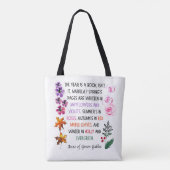 Anne of Green Gables Hand-Drawn Botanical Tote Bag (Achterkant)