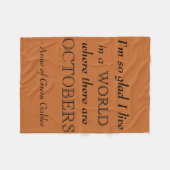 Anne of Green Gables Herfst Fleece Blanket (Voorkant (Horizontaal))