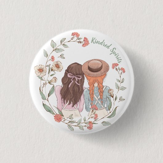 Anne of Green Gables Kindred Spirit Pin Ronde Button 3,2 Cm (Voorkant)