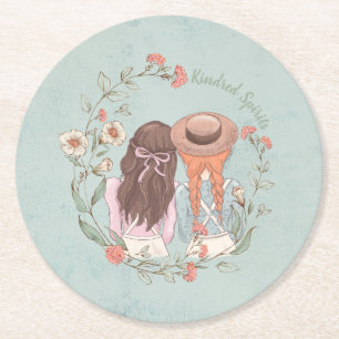 Anne of Green Gables Kindred Spirit Ronde Kartonnen Onderzetter