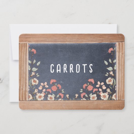 Anne of Green Gables Krijtbord Menu/Plaats Kaart (Voorkant)