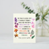 Anne of Green Gables Leaves Flowers Hand-Drawn Briefkaart (Staand voorkant)