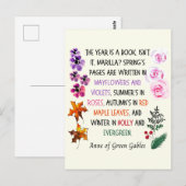 Anne of Green Gables Leaves Flowers Hand-Drawn Briefkaart (Voorkant / Achterkant)