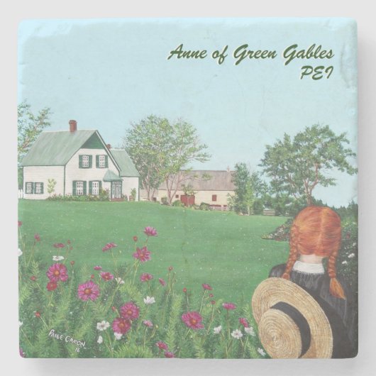 Anne of Green Gables Marble Stone Onderzetter (Voorkant)