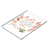 Anne of Green Gables Oktober Citate Herfst noteboo Notitieboek (Linkerzijde)