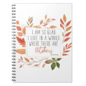 Anne of Green Gables Oktober Citate Herfst noteboo Notitieboek (Voorkant)