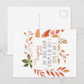 Anne of Green Gables Oktober het Briefkaart van de (Voorkant / Achterkant)