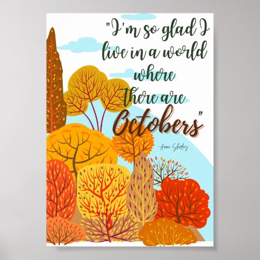 Anne of Green Gables Oktober Poster (Voorkant)