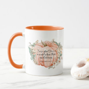 Anne of Green Gables Oktober Quote Mok