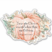Anne of Green Gables Oktober Quote Sticker (Voorkant)