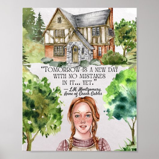 Anne of Green Gables Quote Classroom Poster (Voorkant)