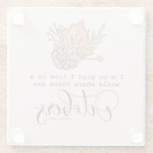 Anne of Green Gables Quote Glazen Onderzetter (Achterkant)