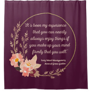 Anne of Green Gables Quote I - Schattigee stijl Douchegordijn