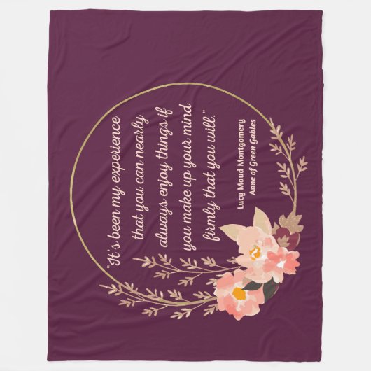 Anne of Green Gables Quote I - Schattigee stijl Fleece Deken (Voorkant)