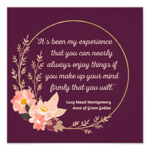 Anne of Green Gables Quote I - Schattigee stijl Foto Afdruk