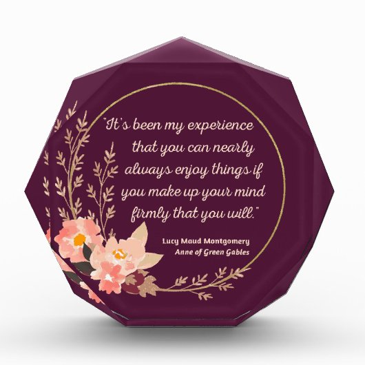 Anne of Green Gables Quote I - Schattigee stijl Fotoblokken (Voorkant)